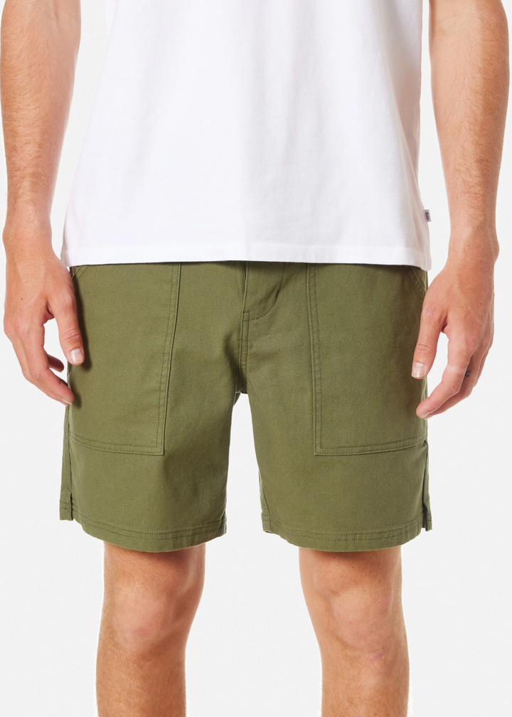 Trails Canvas Short - Clover