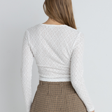 Charm Long Sleeve Top - White