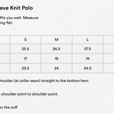 Long Sleeve Knit Polo - Night