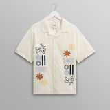 Didcot Abstract Applique Shirt - Ecru / Multi