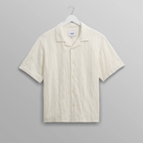 Didcot Seersucker Waffle Shirt - Ecru