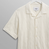 Didcot Seersucker Waffle Shirt - Ecru