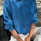 Milo Cotton Sweater - Blue
