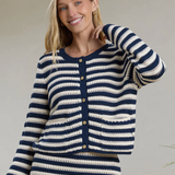 Hanlon Striped Cardigan - Paper Combo