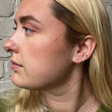 Classic Tiny Pearl Studs - Silver