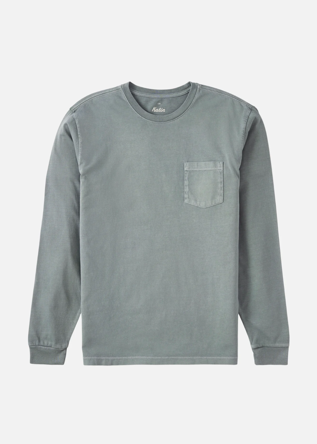 Base LS Tee - Dusty Blue