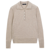 Classic Polo Sweater - Oatmeal