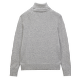 Turtleneck Sweater - Light Grey