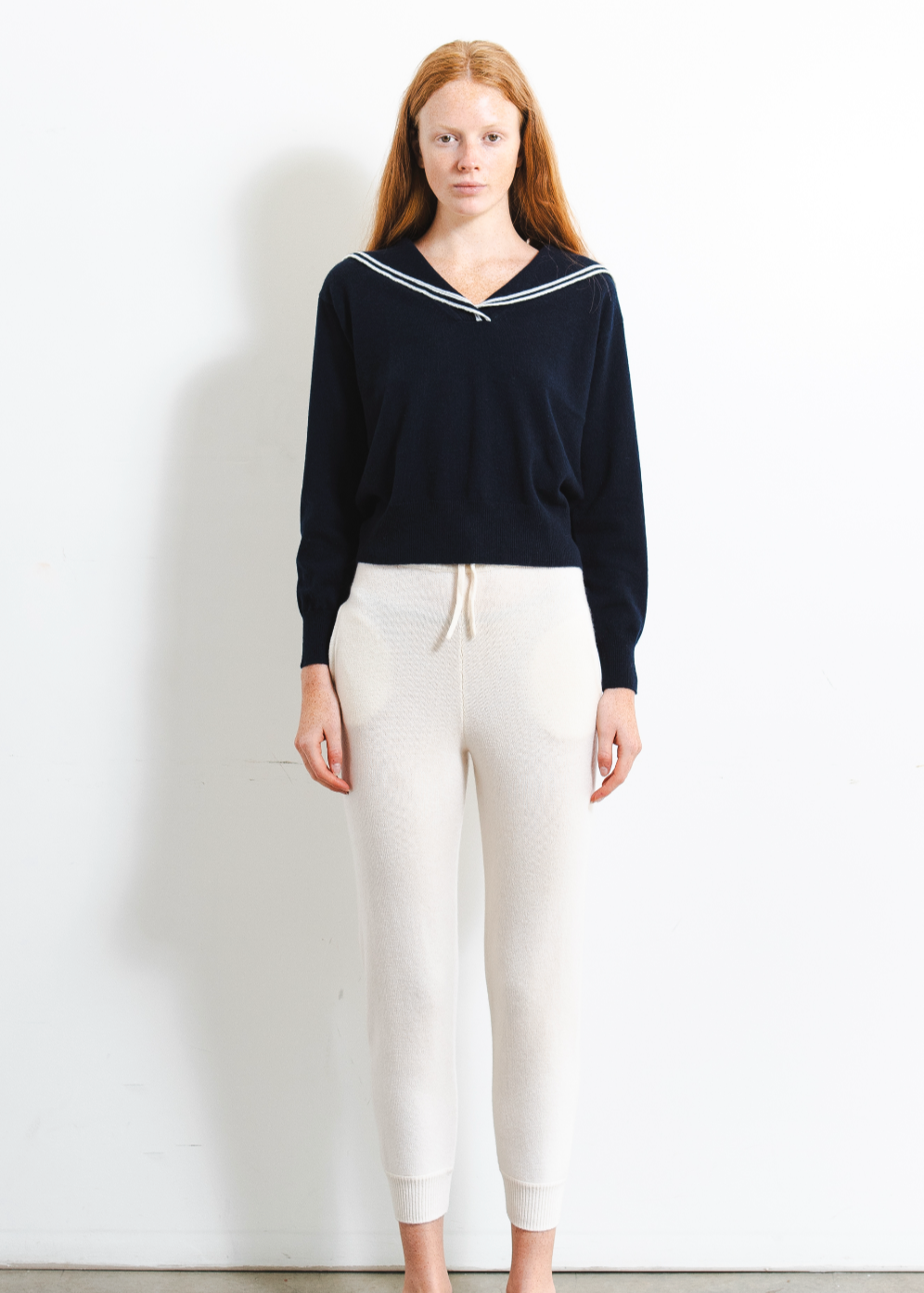Sailor Collar Top - Dark Navy