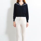 Sailor Collar Top - Dark Navy