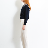 Sailor Collar Top - Dark Navy