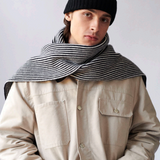 Tiree Scarf - Black / White