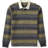 Greg LS Rugby Polo - Black Wash