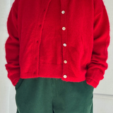 Leila Mohair Cardigan - Red