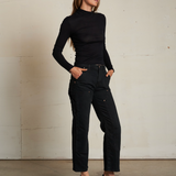 Kim Mock Neck - True Black