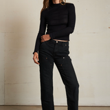 Kim Mock Neck - True Black