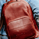 Leather Backpack - Brandy