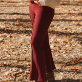 Rib Kick Flare - Oxblood