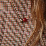 Paz Necklace - Gold / Carnelian