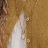 Rae Necklace - Gold / White