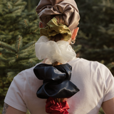 Midi Satin Scrunchie - Chartreuse