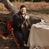 Tiree Scarf - Black / Brown