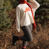 Cashmere Ribbed Legging - Charcoal