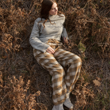 Plaid Trousers - Brown