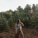 Plaid Trousers - Brown