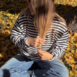 Vintage Crewneck - Navy Stripe