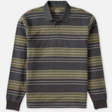 Greg LS Rugby Polo - Black Wash