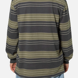 Greg LS Rugby Polo - Black Wash