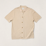 Textured Knit Tee Shirt - Stone