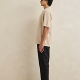 Textured Knit Tee Shirt - Stone