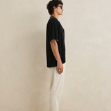 Relaxed  Whip Stitch Shirt - Black