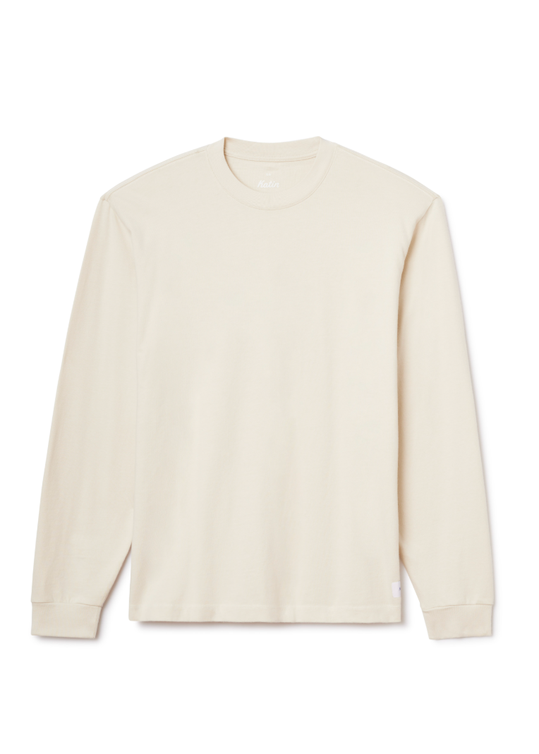 Box Fit LS Tee - Vintage White