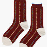 Louelle Crew Sock - Rust