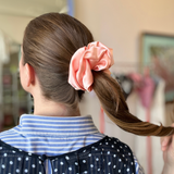 Midi Satin Scrunchie - Peach