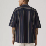 Dawson Button Up - Navy Stripe
