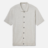 Blake Knit Button Up - Neutral Gray