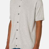 Blake Knit Button Up - Neutral Gray