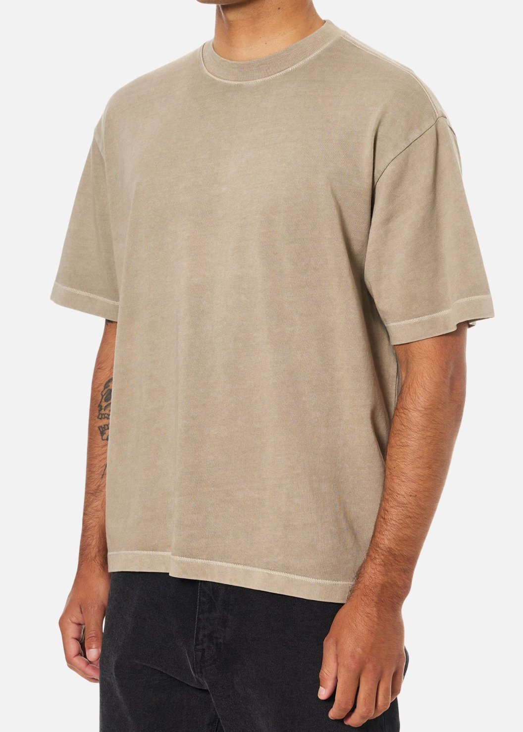 Box Fit Tee - Vintage Khaki