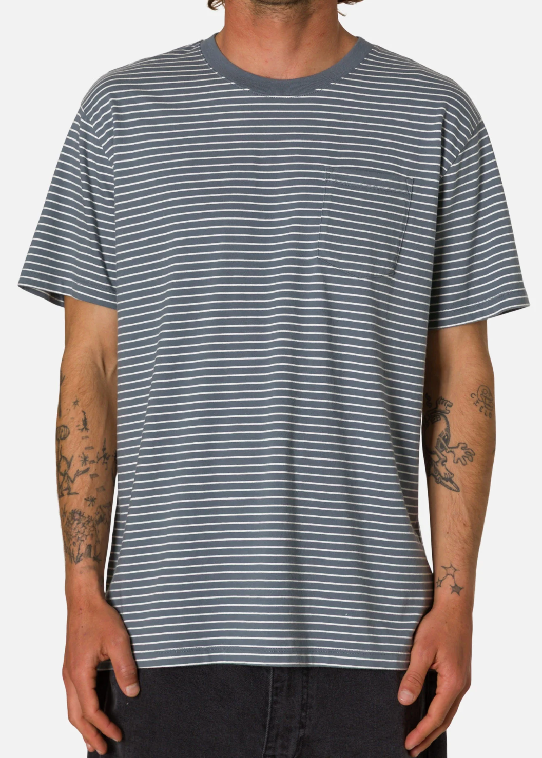 Finley Pocket Tee - Tempest Blue