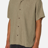 Teller Stripe Shirt - Moss