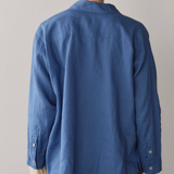 Linen Relaxed Shirt - Lapis