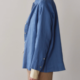 Linen Relaxed Shirt - Lapis