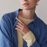 Linen Relaxed Shirt - Lapis