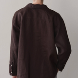 Linen Relaxed Shirt - Espresso