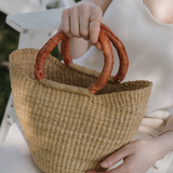 African Bolga Mini Basket Bag
