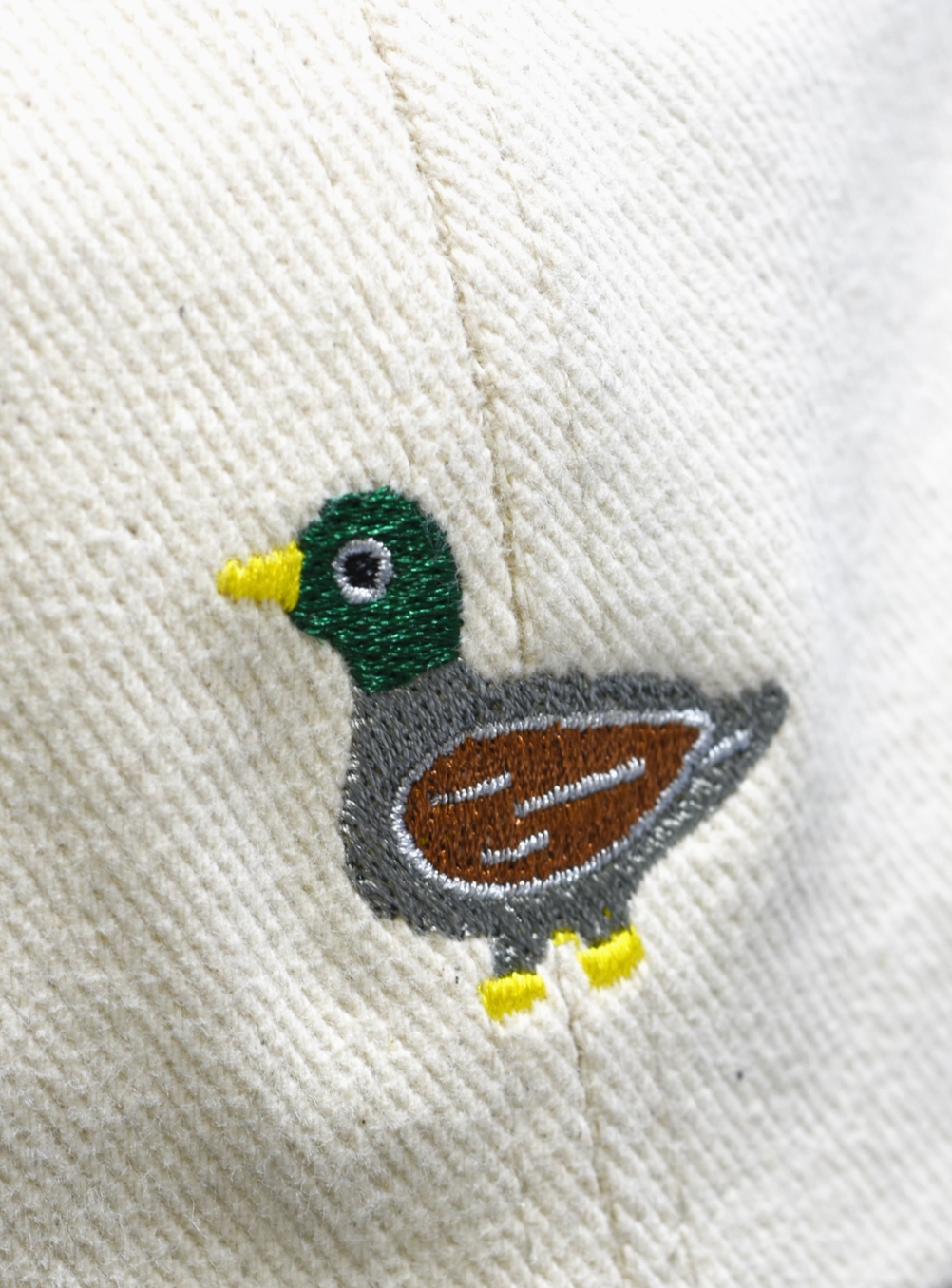 Embroidered Duck Hat - Brown